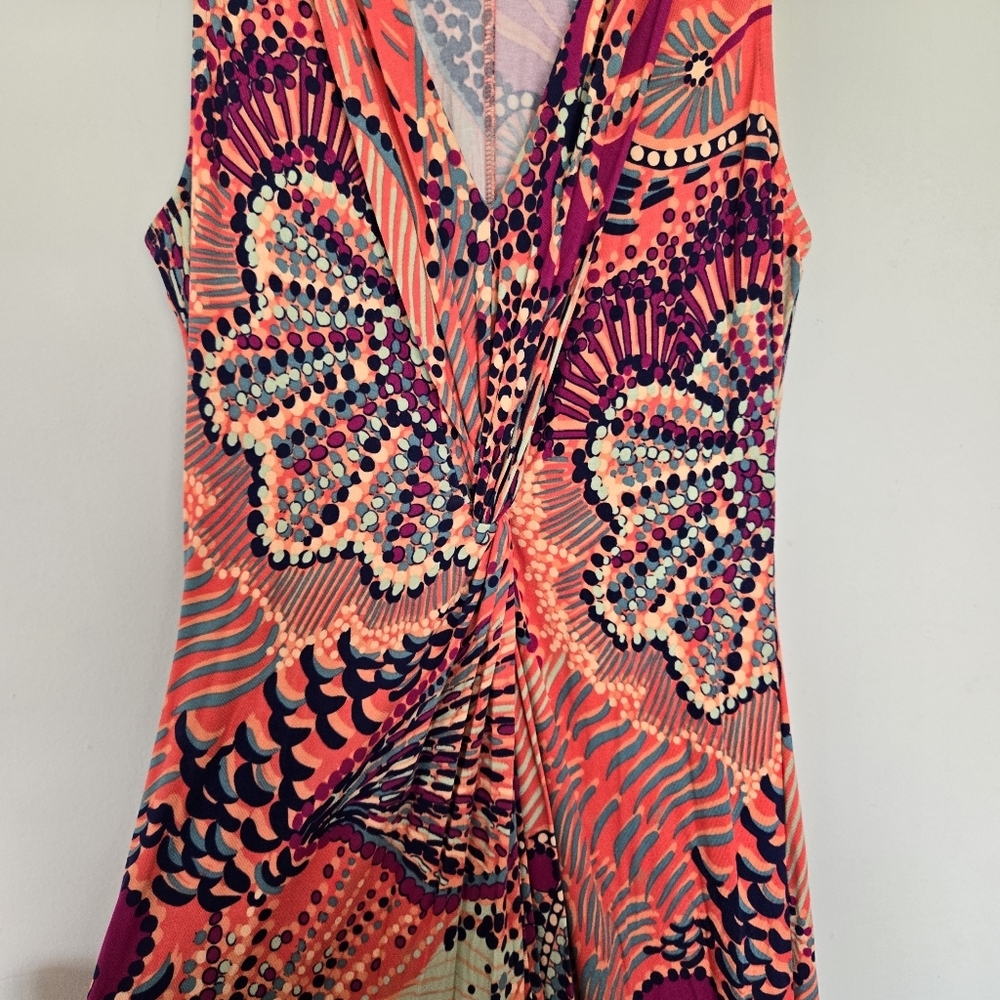 Tommy Bahama Women's Floral Front Twist Tambour Maxi Dress Size XS Coastal Rare - Picture 4 of 9